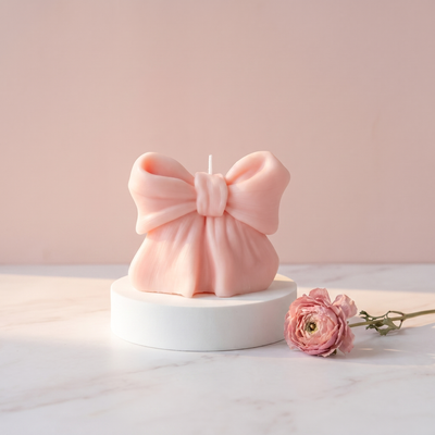 Rosé Bow Aura Candle