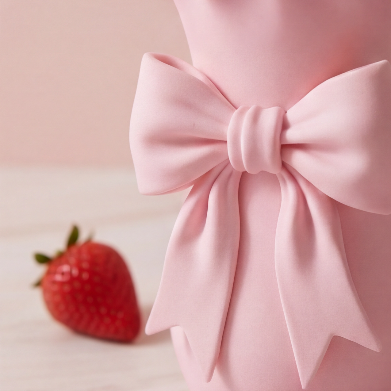 Blush Twist Bow Vase