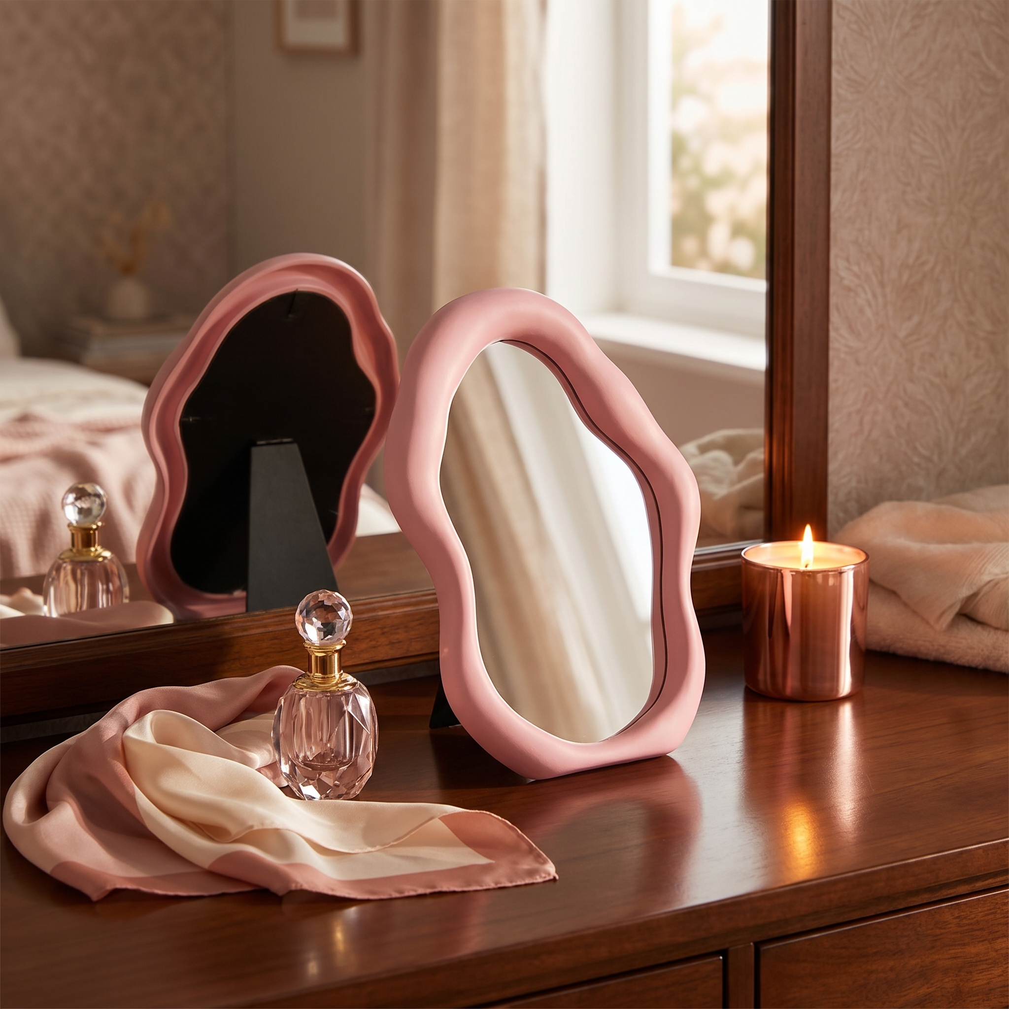Luna Aura Oval Mirror