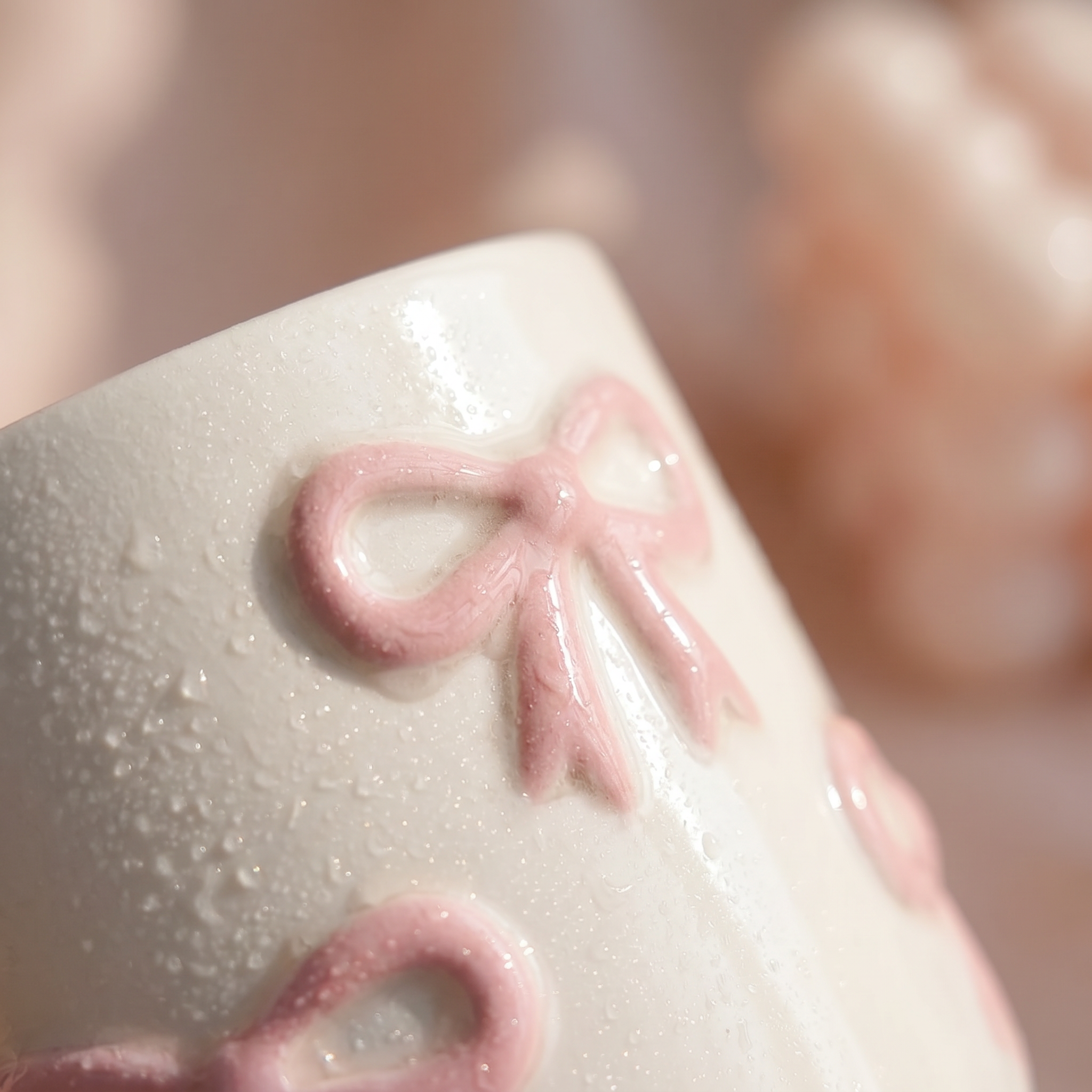 Blush Bow Latte Mug
